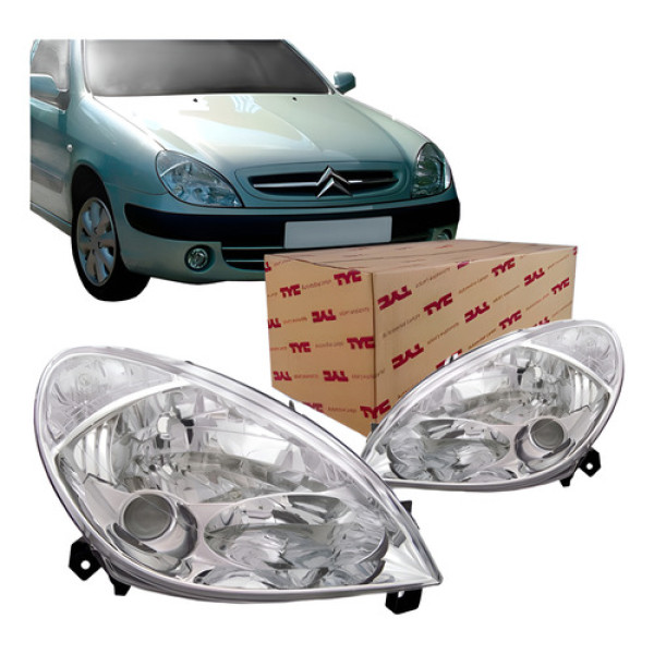 Farol Citroen Xsara Ano 2001 2002 2003 04 2005 2006 Tyc