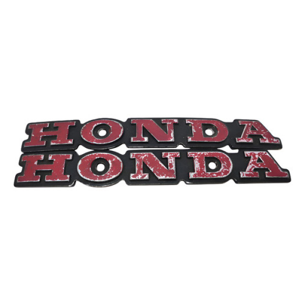 Par Emblema Honda Cb 400 Original Detalhes 49642 Vermelho