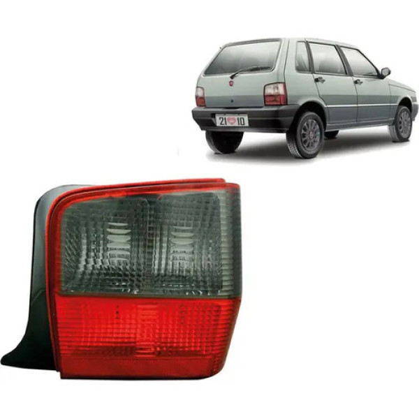 Lanterna Traseira Fiat Uno 2004 2005 06 A 2013 Fumê Direito