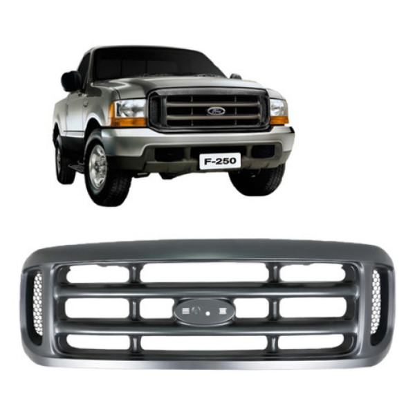 Grade F250 E F350 1999 A 2003 Cinza