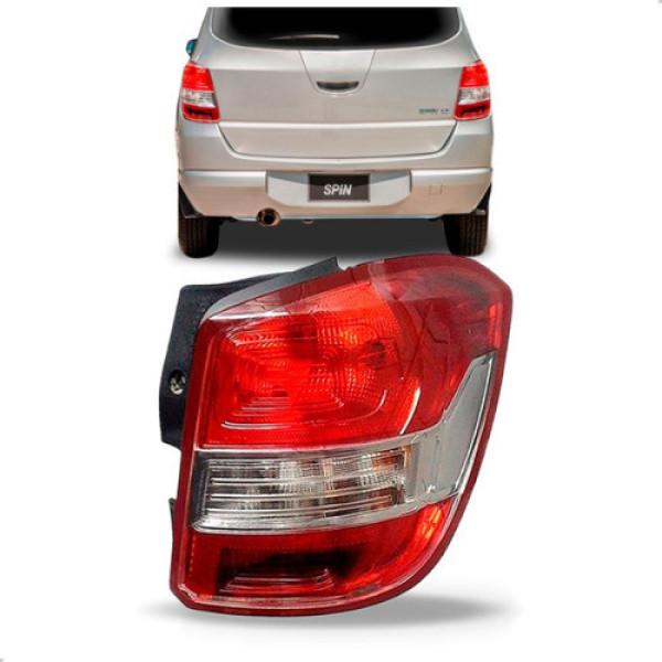 Sinaleira Traseira Gm Spin 2013 2014 2015 2016 Borda Vermelh
