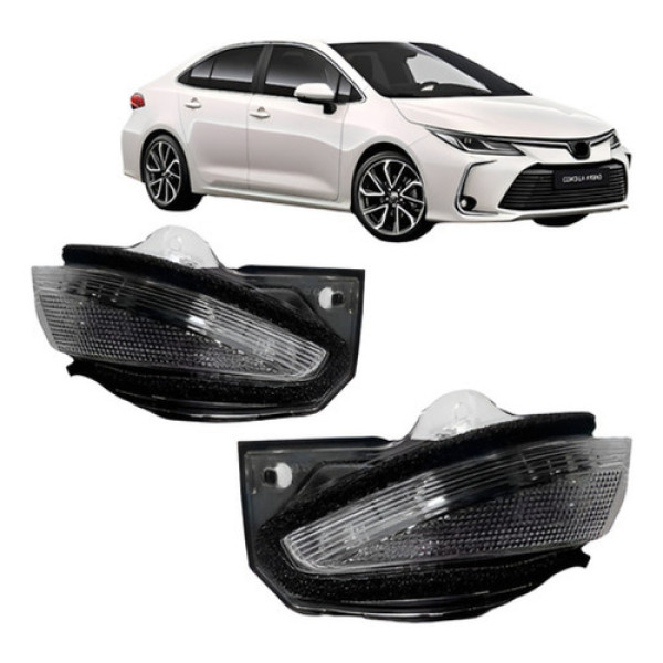 Par Pisca Retrovisor Corolla 2020 A 2021