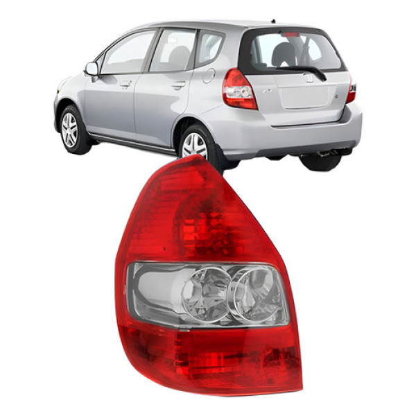 Lanterna Para Honda Fit 2003 A 2008 Cristal C/ Soquete
