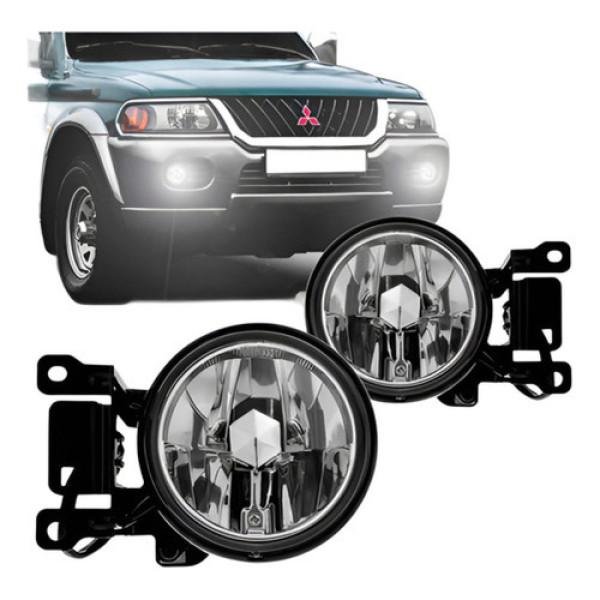 Par Farol Milha Auxiliar Pajero Sport 2000 2001 02 03  2004