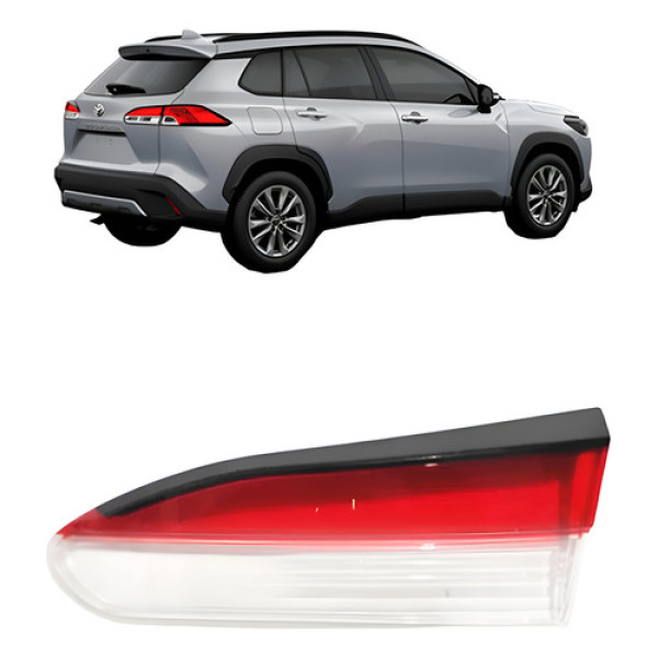 Lente Lanterna Para Toyota Corolla Cross 2021 Até 2024 Mala