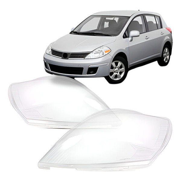 Par Lente Farol Dianteiro Para Nissan Tiida 2008 A 2013