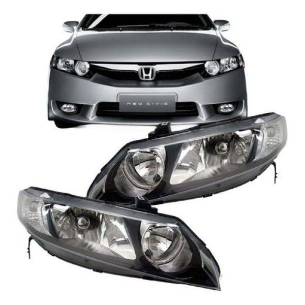 Par Farol Honda Civic 2006 2007 2008 2009 2010 2011