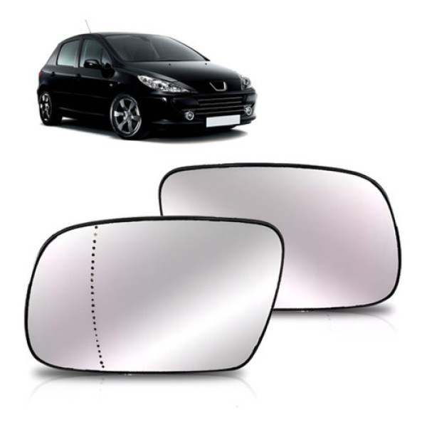Lente Retrovisor Peugeot 307 2001 A 2012 Asférico