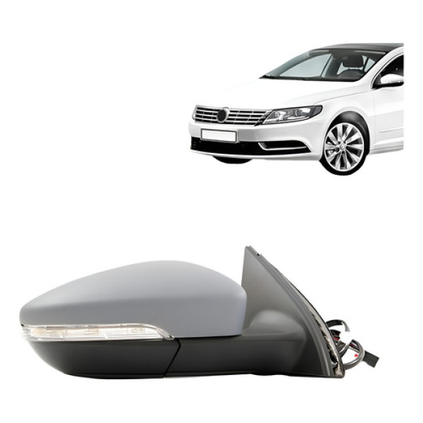 Retrovisor Passat Confortline Tsi 2011 A 2015 Elétrico Pisca