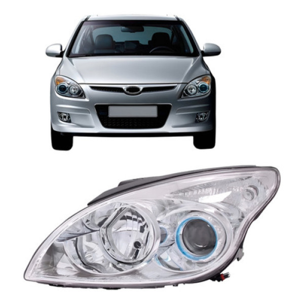 Farol I30 2008 A 2011 Cromado