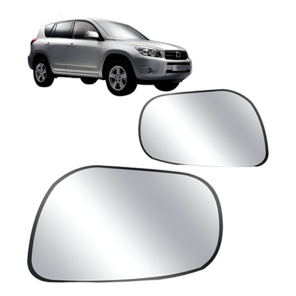 Lente Retrovisor Rav4 2006 A 2008 C/ Aquecimento