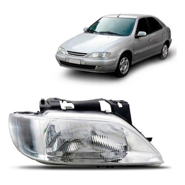 Farol Xsara 1997 1998 1999 2000 Com Auxiliar Modelo Original