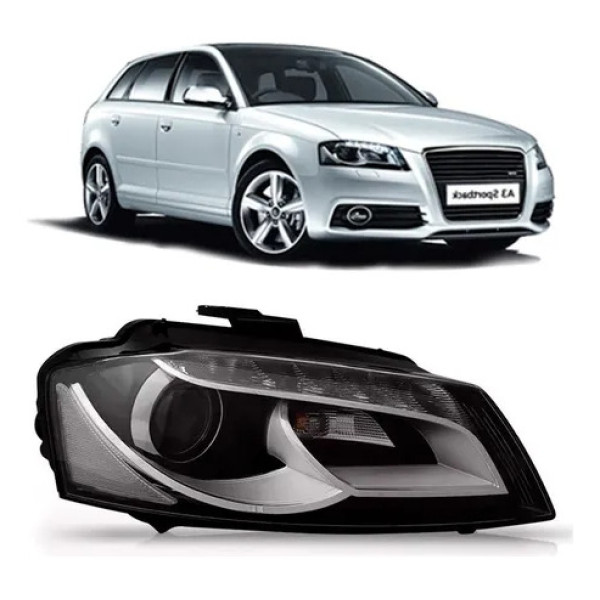 Farol Audi A3 Sportback 2009 A 2012 Eletrico C/led