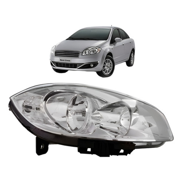 Farol Fiat Linea 2008 2009 2010 2011 2012 2013 2014 2015