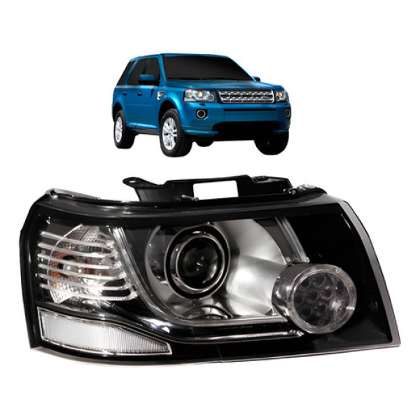 Farol Freelander 2 2006 A 2013 D3s C/led Cromada 12 Pinos
