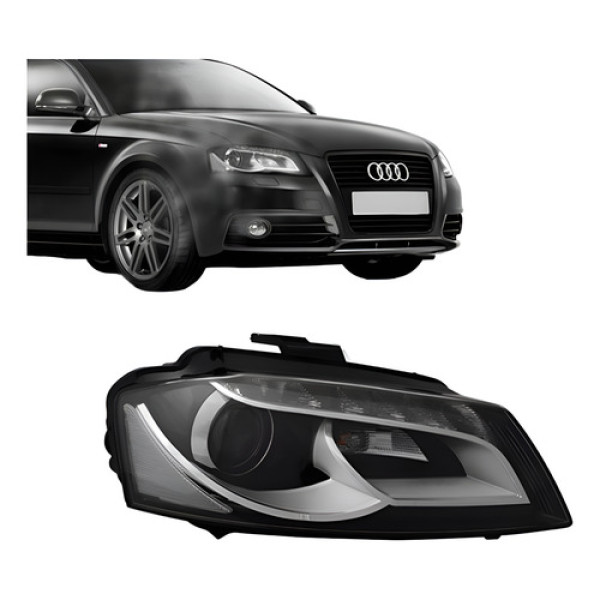 Farol Audi A3 Sportback 2009 A 2012 Elétrico Com Led Direito Direito/passageiro