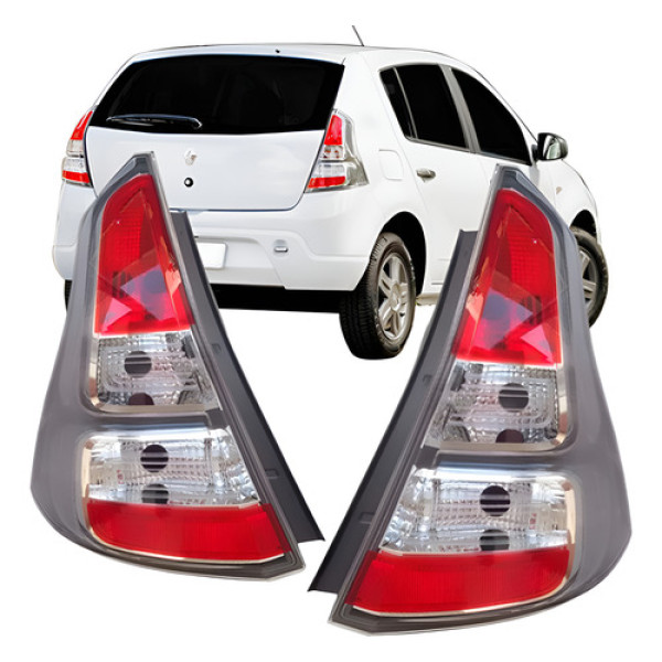 Lanterna Traseira Renault Sandero Cinza 2012 2013 2014