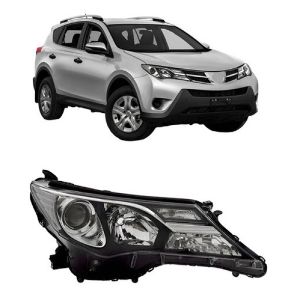 Farol Rav4 2014 2015 2016 Elétrico C/ Motor S/ Led