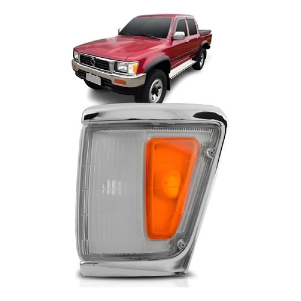 Lanterna Pisca Seta Hilux Srv 1992 A 2001 Aro Cromado Fino