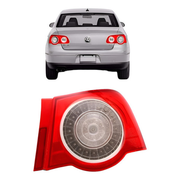 Sinaleira Traseira Passat 2006 2007 2008 09 2010 Sedan C/led