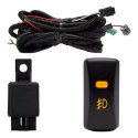Kit Farol Milha Auxiliar Civic 1999 2000 Com Grade Preta.