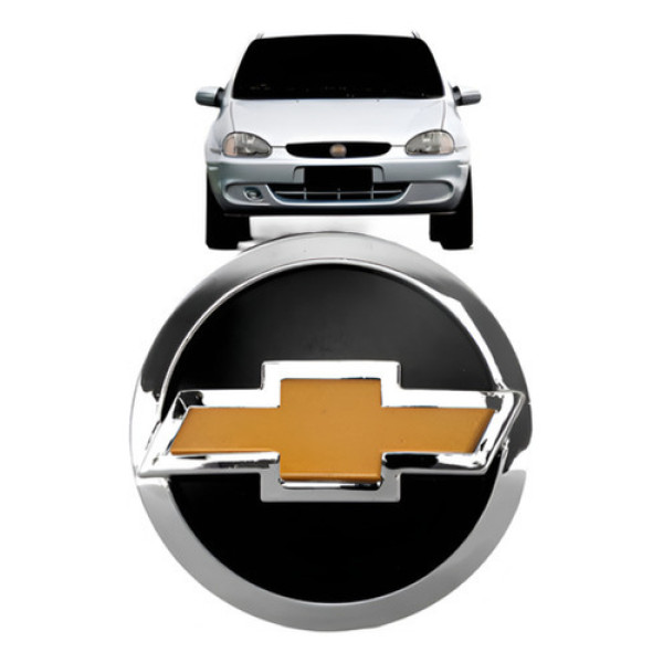 Emblema Grade Radiador Corsa Classic 2003 A 2005 C/ Dourado