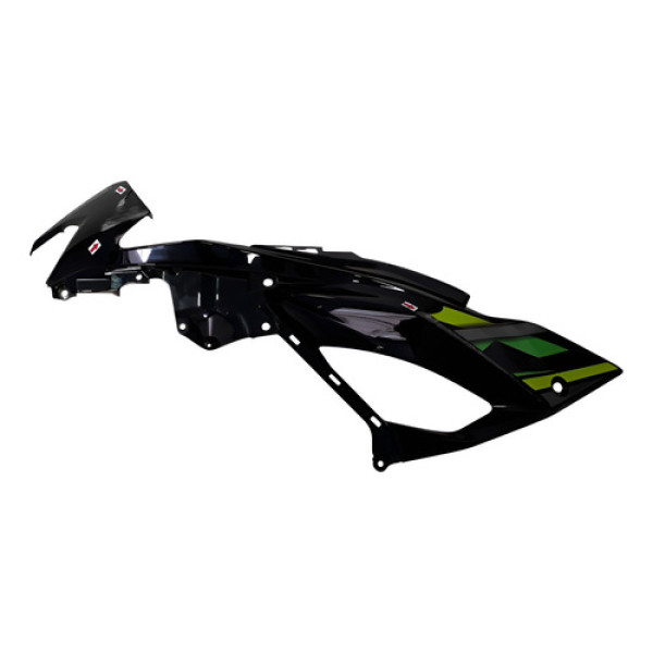 Carenagem Lateral Kawasaki Zx6r 19/24 L/e Orig Avarias 55250 Preto