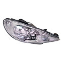 Farol 206 2004 A 2011 Elétrico  Liso Foco Duplo