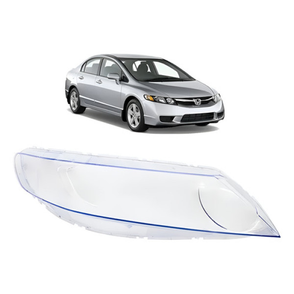 Lente Do Farol Dianteiro Honda Civic 2006 07 08 09 10 2011