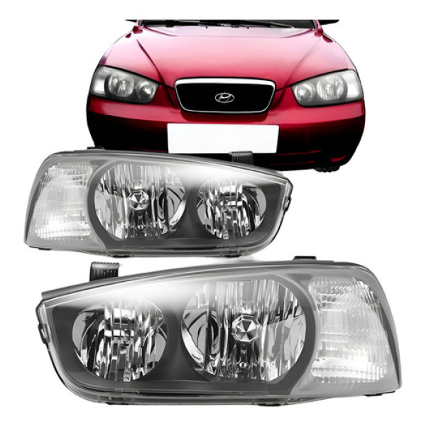 Farol Compatível Para Hyundai Elantra 2001 2002 2003