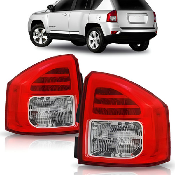 Sinaleira Traseira Jeep Compass 2011 2012 2013 Com Led Depo
