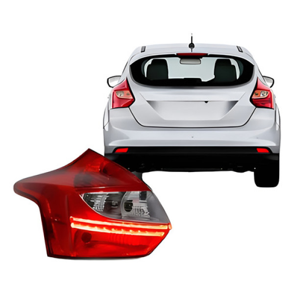 Lanterna Traseira Lado Ford Focus Hatch 14 Á 15 Titanium Led