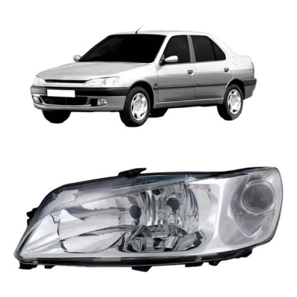 Farol Para Peugeot 306 99 A 2003 Foco Duplo Modelo Original