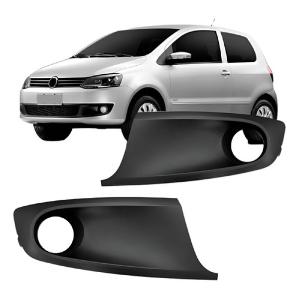 Par Moldura Milha Fox 2010 2011 2012 2013 2014 Com Furo Preto