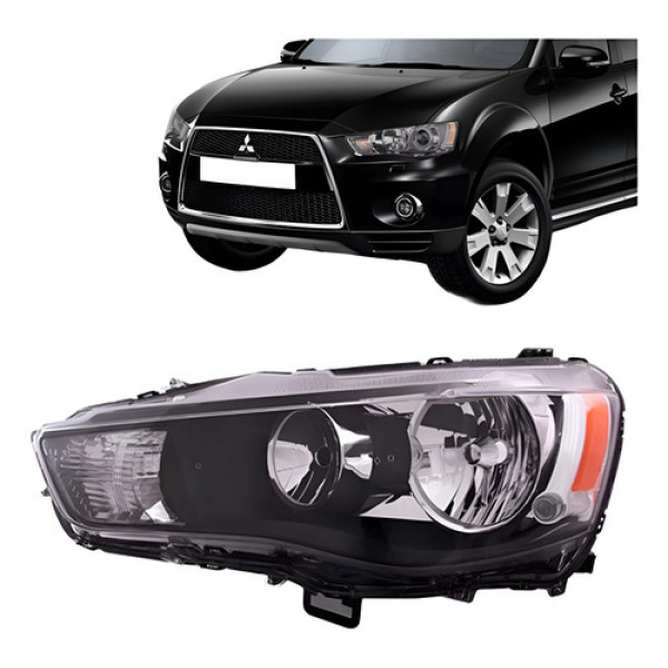 Farol Mitsubishi Outlander 2010 2011 2012 2013 Esquerdo Esquerdo/motorista