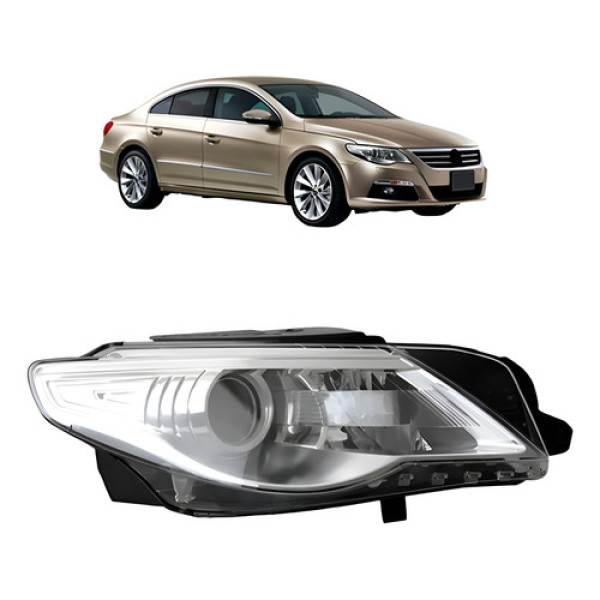 Farol Passat Cc 2009 10 11 2012 C/ Motor E Entrada P/ Xenôn Direito/passageiro