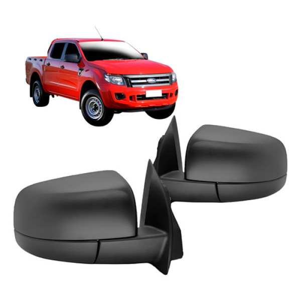 Retrovisor Ford Ranger 2013 2014 2015 Preto Fixo