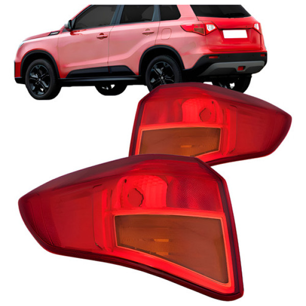 Par Lanterna Traseira Para Suzuki Vitara 2016 2017 Canto Ambos Lados