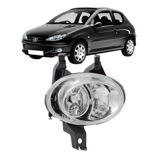 Farol Milha Auxiliar Para Peugeot 206 1998 A 2003