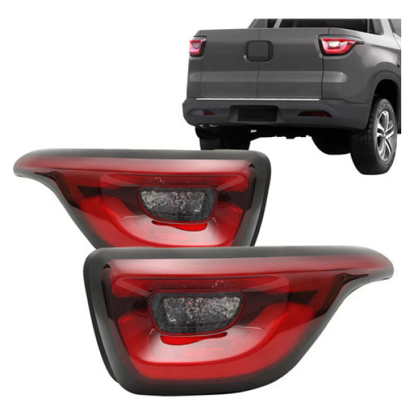 Lanterna Traseira Fiat Toro 2016 2017 2018 Com Led Direito