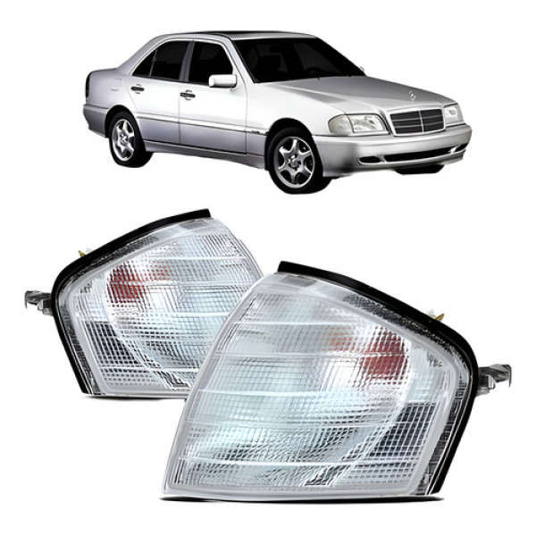Par Lanterna Dianteira Mercedes C220 94/2000 Cristal Oferta