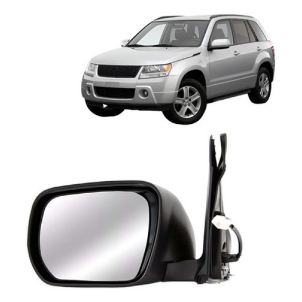 Retrovisor Grand Vitara 2008 2009 10 11 2012 Elétrico Preto