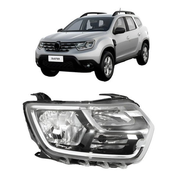 Farol Manual C/ Led Duster 2021 2022