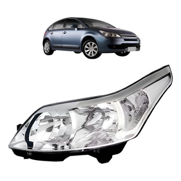 Farol Citroen C4 Pallas Hatch 2007 08 09 10 11 12 2013 Tyc