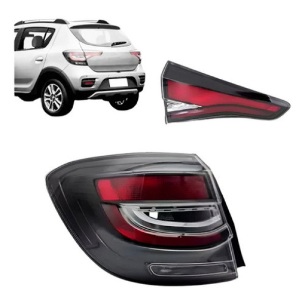 Kit Lanterna Sandero Stepway 2020 A 2023 2024 Esquerdo