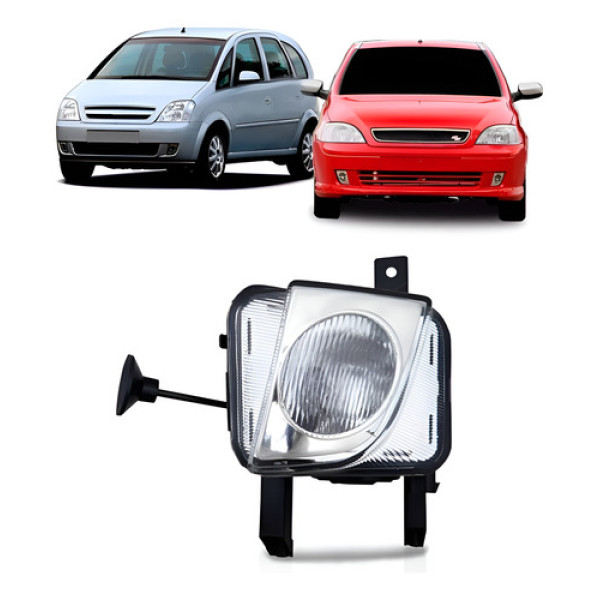 Farol Milha Auxiliar Lente Lisa Corsa 2007 2008 2009 2010