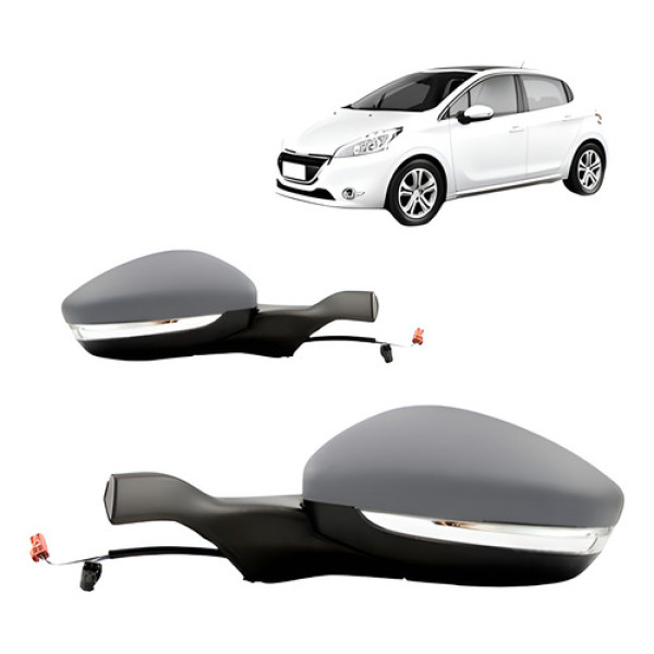 Par Retrovisor Eletrico Retratil Com Pisca 208 2013 A 2020