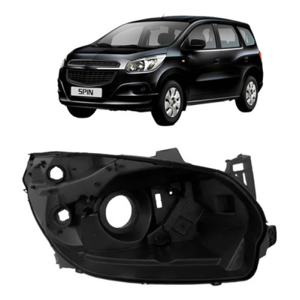 Carcaça Farol Spin 2012 2013 2014 2015 2016 Manual