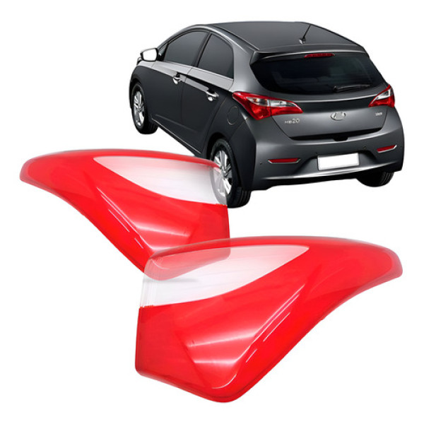 Lente Lanterna Traseira Para Hyundai Hb20 2012 Até 2015