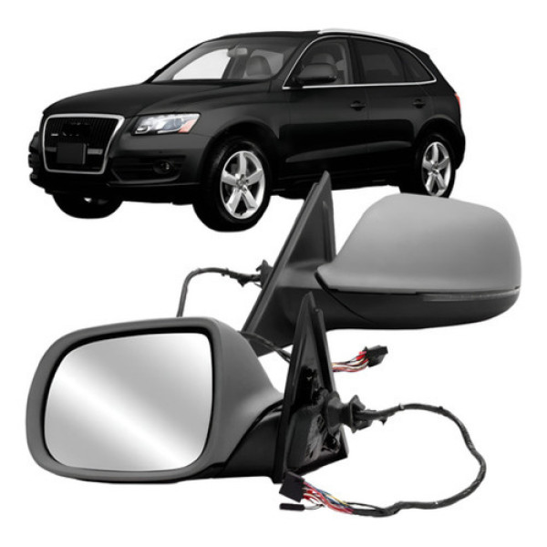 Retrovisor Para Audi Q5 2009 A 2016 Elétrico C/ Pisca